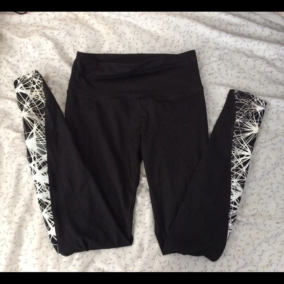 Champion Leggings Black with Pattern - Picture 1 of 2